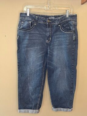Cato Dark Blue Cropped Denim Jeans Capri